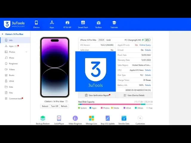 تحميل برنامج 3uTools للكمبيوتر اخر اصدار عربي كامل مجاناً