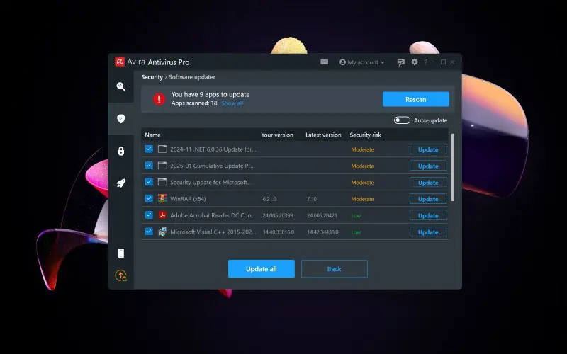 تحميل برنامج افيرا 2025 Avira AntiVirus كامل مفعل مجاناً