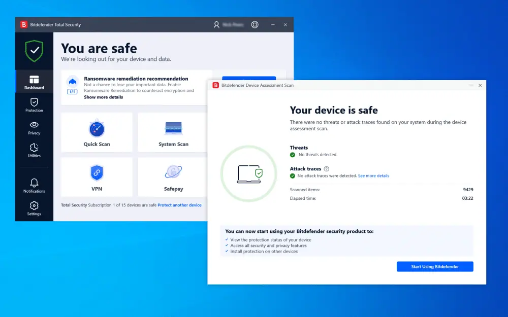 تحميل برنامج Bitdefender Total Security مفعل 2025 مجاناً