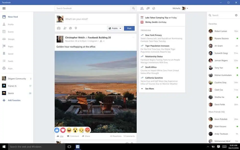 تنزيل فيس بوك للكمبيوتر​ مجاني من ميديا ​​فاير