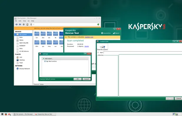تنزيل Kaspersky Rescue Disk مجانًا