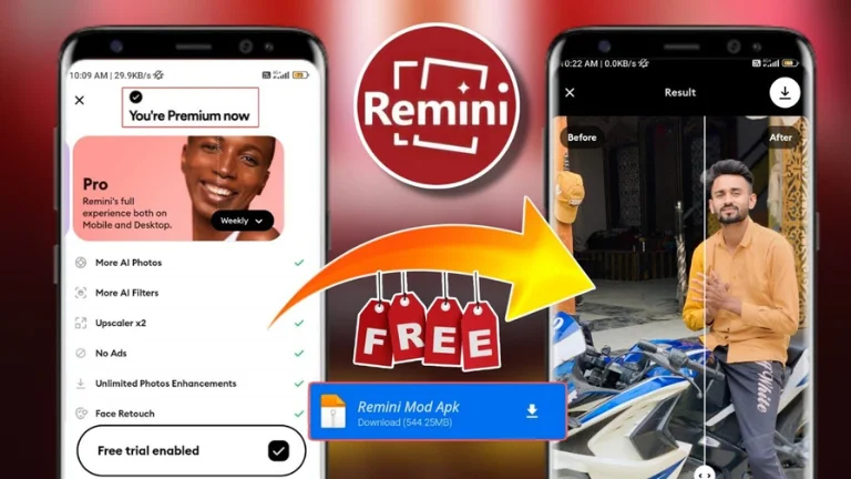 تحميل برنامج Remini Pro مهكر 2025 النسخة المدفوعة APK مجاناً