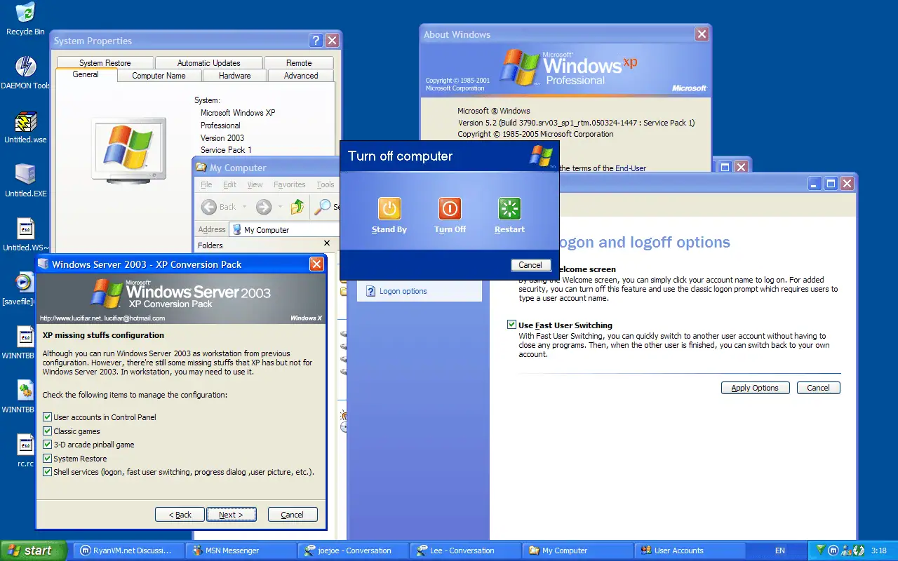تحميل مجاني لـ Windows XP Professional SP1