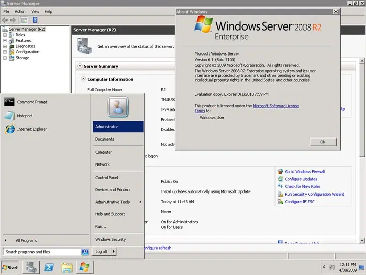 تحميل مجاني لـ Windows Server 2008