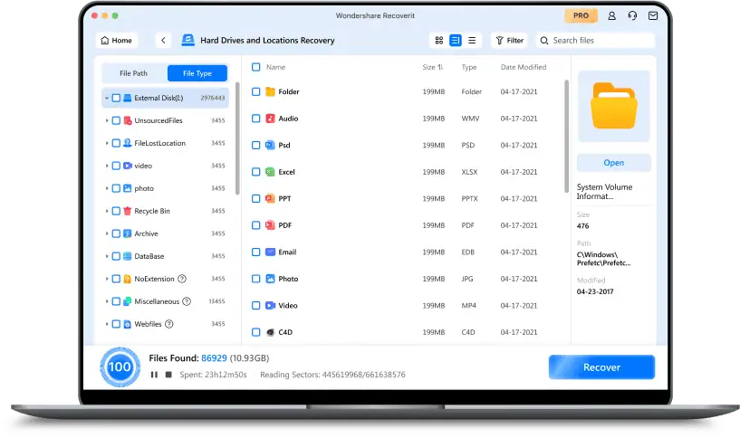 تحميل برنامج Wondershare Recoverit لنظام ماك مجانًا