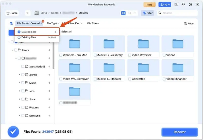 تحميل برنامج Wondershare Recoverit لنظام ماك مجانًا