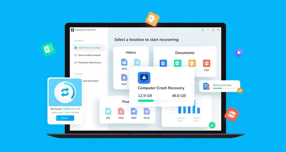 تحميل برنامج Wondershare Recoverit للكمبيوتر الشخصي مجانًا